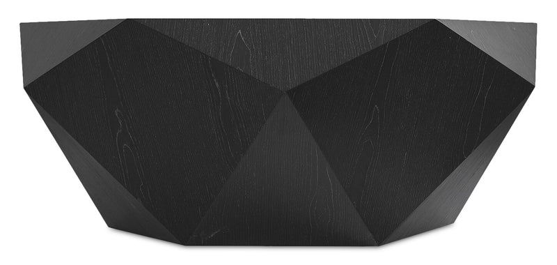 Table à café moderne Dawson de 37 po - noire