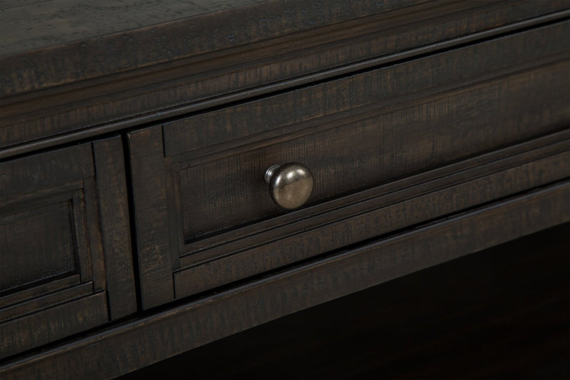 Table à café traditionnelle Hanson de 50 po en pin - graphite