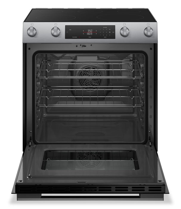 Cuisinière électrique Bosch série 100 de 5,8 pi3 et de 30 po avec préchauffage rapide et friture à air - acier inoxydable - HEF1050MC