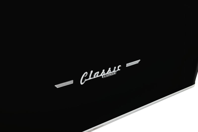 Réfrigérateur Classic Rétro par Unique de 36 po et de 21,4 pi3 de profondeur comptoir - noir minuit - UGP-595L B AC