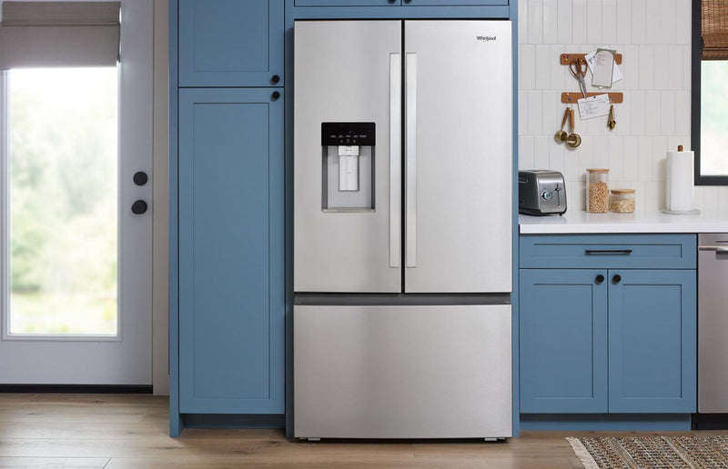 Réfrigérateur Whirlpool de 23,4 pi3 et de 36 po à portes françaises - acier inoxydable résistant aux traces de doigts - WRFC5036RZ
