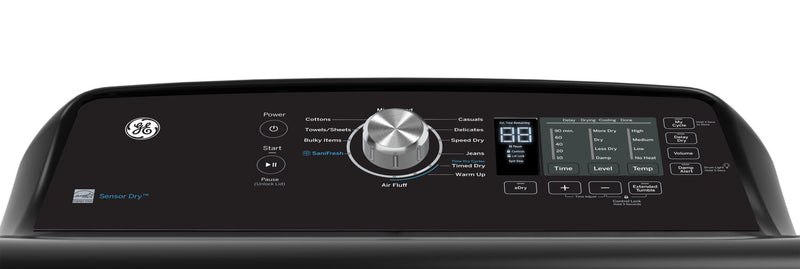 Sécheuse électrique GE de 7,4 pi³ avec cycle SaniFresh - gris diamant - GTD68EBMRDG