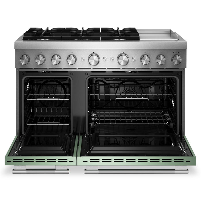 Cuisinière hybride KitchenAid de 6,3 pi³ à 6 brûleurs avec plaque chauffante - cardamome - KFDD948SDC