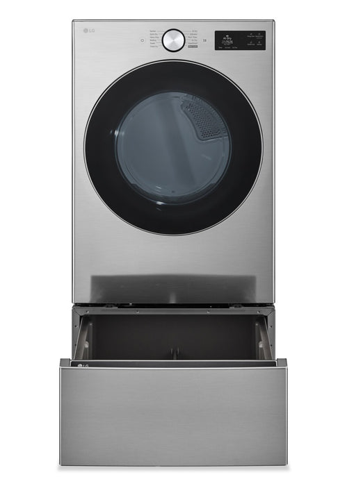 Sécheuse électrique intelligente LG à chargement frontal de 7,4 pi3 avec AI Sensor DryMC - acier graphite -  DLEX5800V