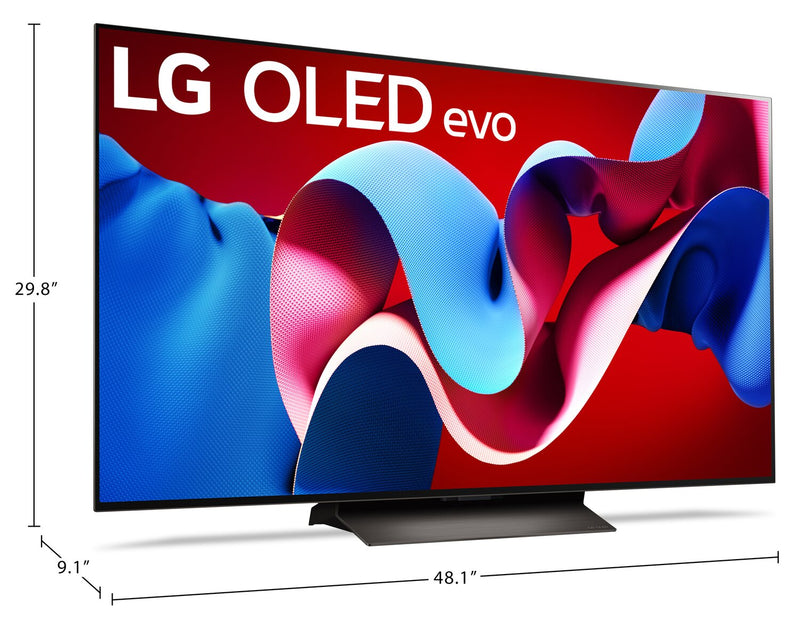 Téléviseur intelligent DELO evo LG 4K de 55 po à 120 Hz avec HDR10, webOS et FreeSyncMC AMD (OLED55C4PUA)