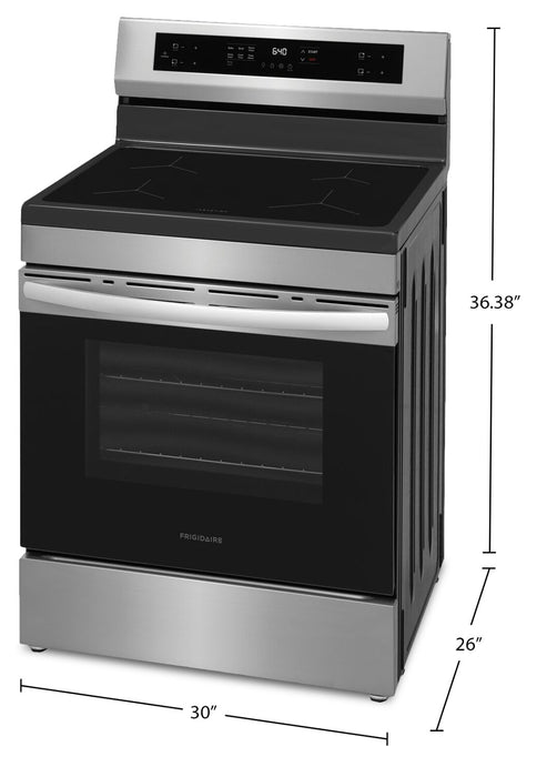 Cuisinière à induction Frigidaire de 5,3 pi³ avec commandes à l’arrière - acier inoxydable - FCRI306CAS
