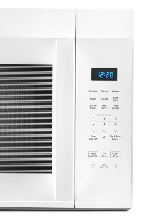 Four à micro-ondes à hotte intégrée Whirlpool de 1,7 pi3 - blanc - YWMMS3130RW