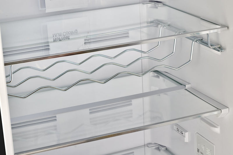 Réfrigérateur Classic Rétro par Unique de 24 po et de 12 pi3 à congélateur inférieur - noir mat - UGP-340L MB AC