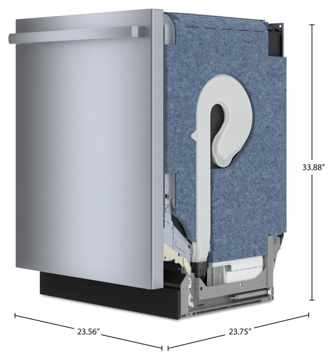 Lave-vaisselle intelligent Bosch de série 800 de 24 po avec 3e panier - acier inoxydable résistant aux traces de doigts - SHX78DM5N