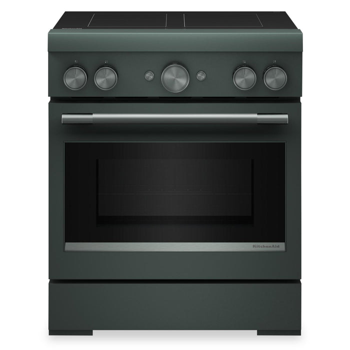 Cuisinière KitchenAid de 4,1 pi3 et de 30 po à convection avec friture à air sans préchauffage - genévrier - KFIS930SJP