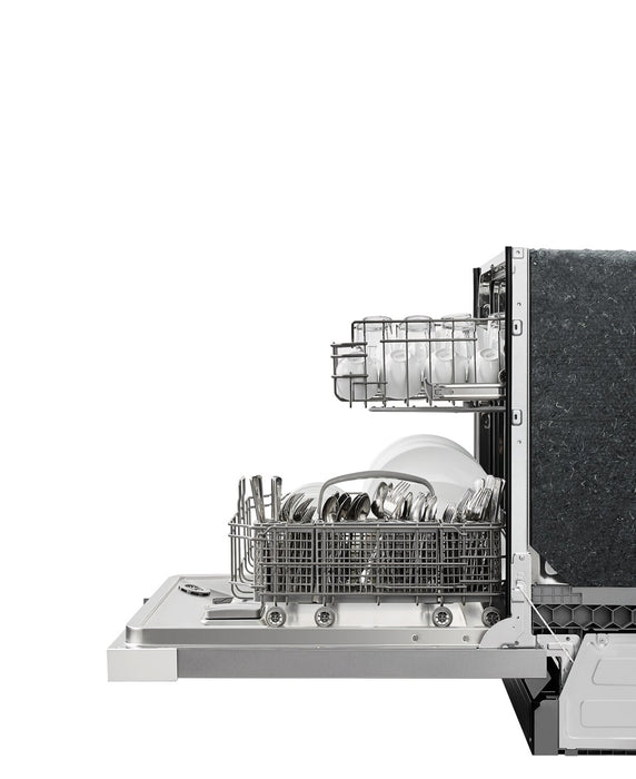 Lave-vaisselle Midea de 24 po avec commandes à l’avant et éclairage intérieur - MDF24P2BWW