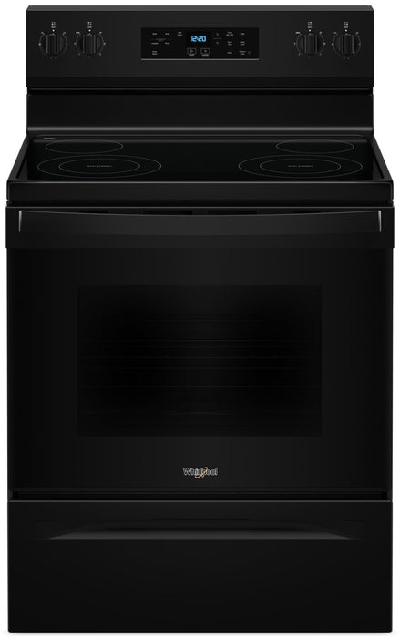 Cuisinière électrique Whirlpool de 5,3 pi³ avec autonettoyage - noire - YWFES3530RB