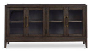 Desserte de salle à manger Metro de 60 po (L) avec rangement - brune