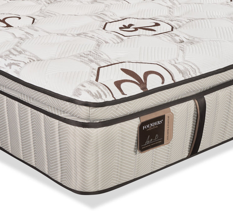 Matelas moyen luxueux à plateau-coussin Burnley de Stearns & Foster pour lit double