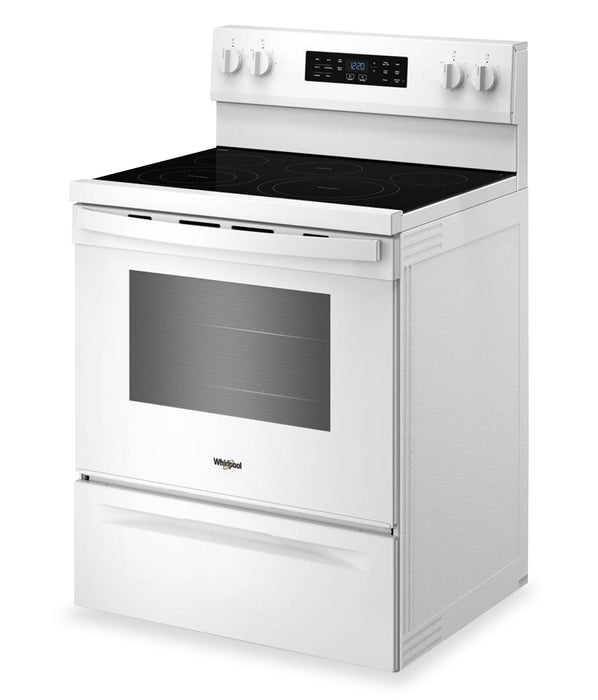 Cuisinière électrique Whirlpool de 5,3 pi3 avec cuisson à air – blanche - YWFES5730SW