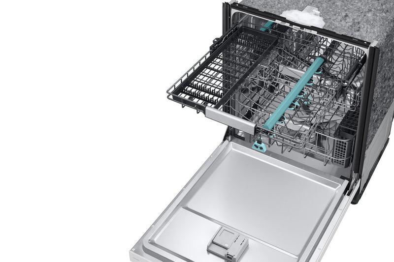 Lave-vaisselle Samsung de 24 po et de 38 dBA avec commandes sur le dessus, nettoyage avec IA et 3e panier - DW90F89T0UMTAA