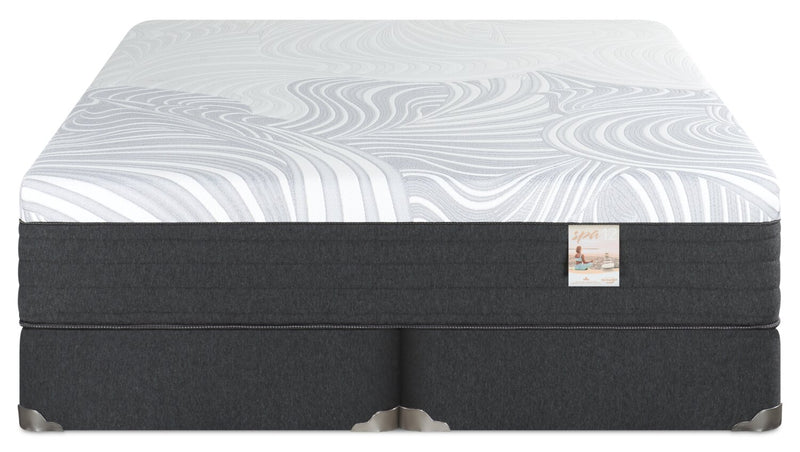 Ensemble matelas moelleux à plateau-coussin dans une boîte Spa 12 de Springwall pour très grand lit