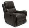 Fauteuil coulissant et inclinable Ellis 32 po de en similicuir - gris 
