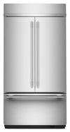 Réfrigérateur KitchenAid de 24,2 pi³ et de 42 po à portes françaises à congélateur inférieur - acier inoxydable  - KBFN542SPS