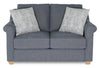 Causeuse contemporaine Finesse de 59 po en tissu de chenille - mousse de silex