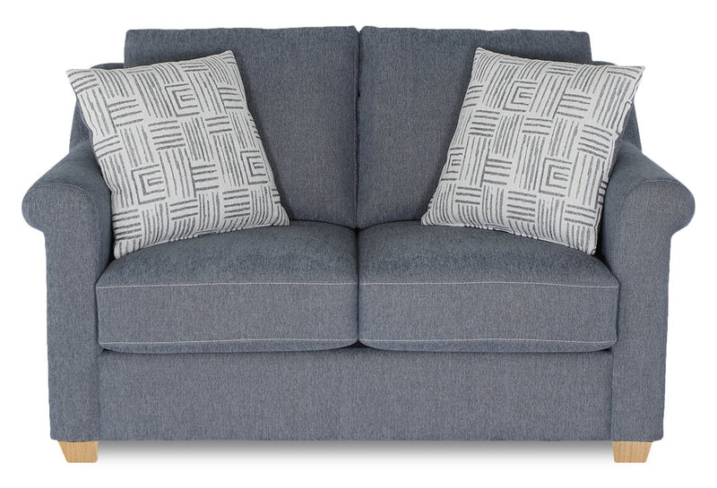 Causeuse contemporaine Finesse de 59 po en tissu de chenille - mousse de silex