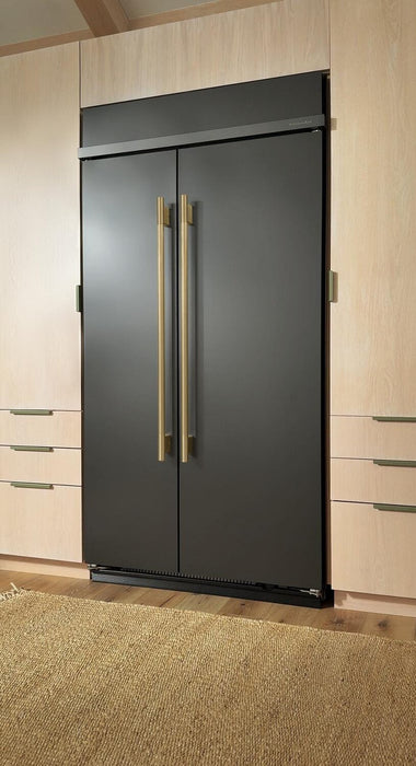 Réfrigérateur encastré KitchenAid de 25,5 pi3 et de 42 po à compartiments juxtaposés - minerai noir - KBSN742SBE