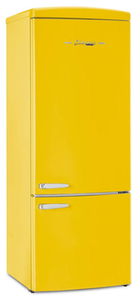  Réfrigérateur Classic Rétro d’Unique de 28 po et de 17 pi3 à congélateur inférieur - jaune - UNQ-310L Y TM