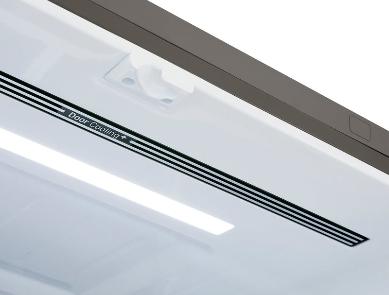 Réfrigérateur LG de 36 po et de 27 pi3 de profondeur comptoir à portes françaises - acier inoxydable noir PrintProofMC - LRFLC2706D