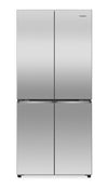 Réfrigérateur Hisense de 17 pi3 et de 31 po de à portes françaises - acier inoxydable résistant aux traces de doigts - RQ17A4CSD