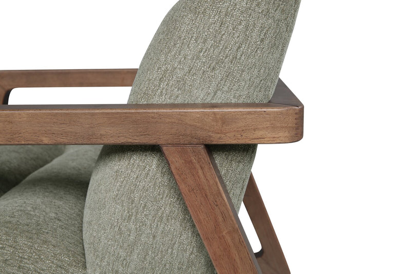 Fauteuil d’appoint Cove de 28 po en tissu de chenille - vert olive