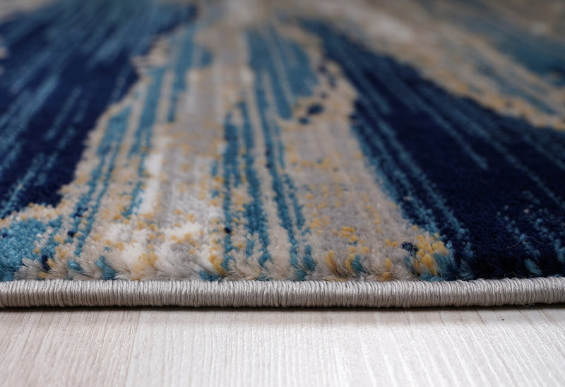 Carpette contemporaine Samantha multicolore - 5 pi 3 po x 7 pi 5 po 
