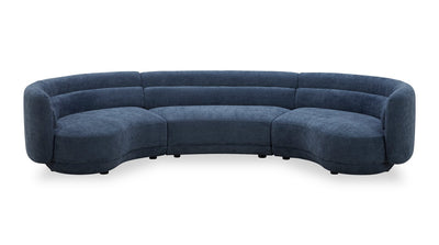 Davvero 3-Piece Sectional - Navy  | Sofa sectionnel Davvero 3 pièces - bleu marine