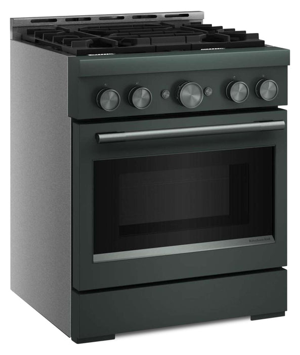 Cuisinière à gaz KitchenAid de 4,1 pi3 avec mode de friture à air sans préchauffage - genévrier - KFGS930SJP