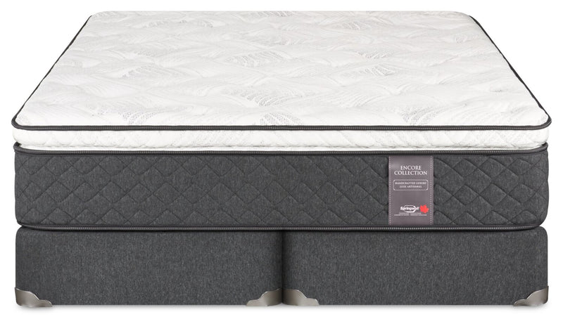 Ensemble matelas moyen à plateau-coussin Encore Atmosphere de Springwall pour très grand lit 