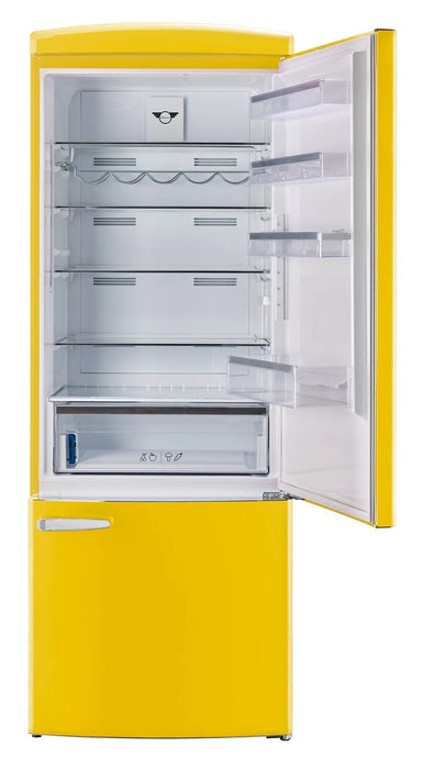 Réfrigérateur Classic Rétro d’Unique de 28 po et de 17 pi3 à congélateur inférieur - jaune - UNQ-310L Y TM