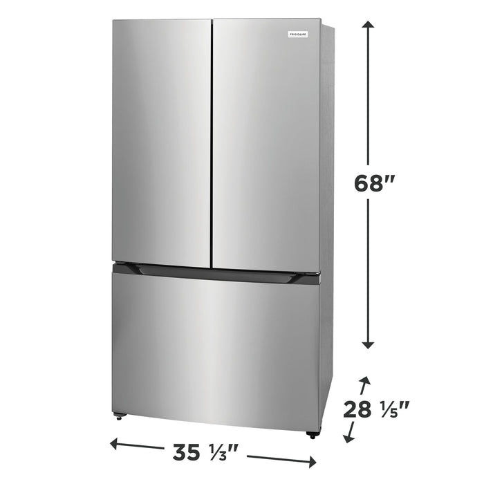  Réfrigérateur Frigidaire de 20 pi3 de profondeur comptoir à portes françaises - acier inoxydable - FRFG2011AV