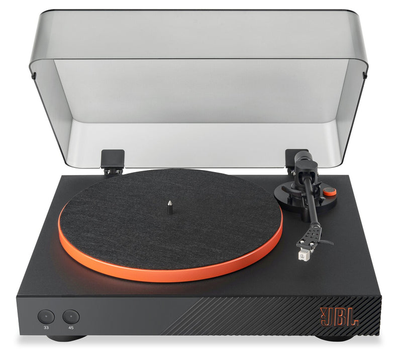 Tourne-disque Spinner de JBL avec Bluetooth - noir et orange