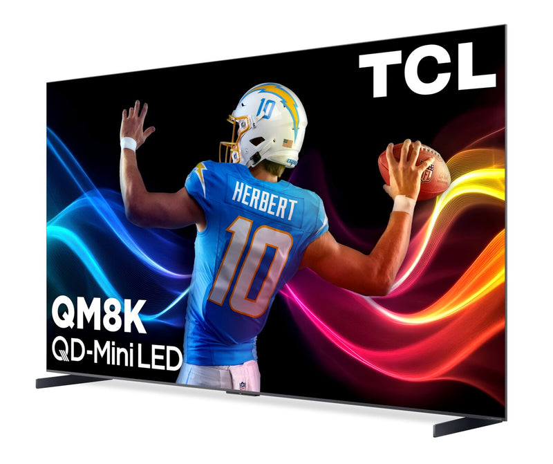 Téléviseur intelligent QLED Mini DEL QD TCL QM8K UHD 4K de 98 po avec Google TVMC (98QM8K) - modèle 2025