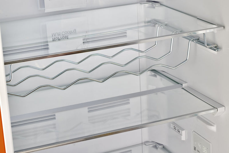 Réfrigérateur rétro Classic Rétro par Unique de 24 po et de 12 pi3 à congélateur inférieur sans givre - orange creamsicle - UGP-340L O AC