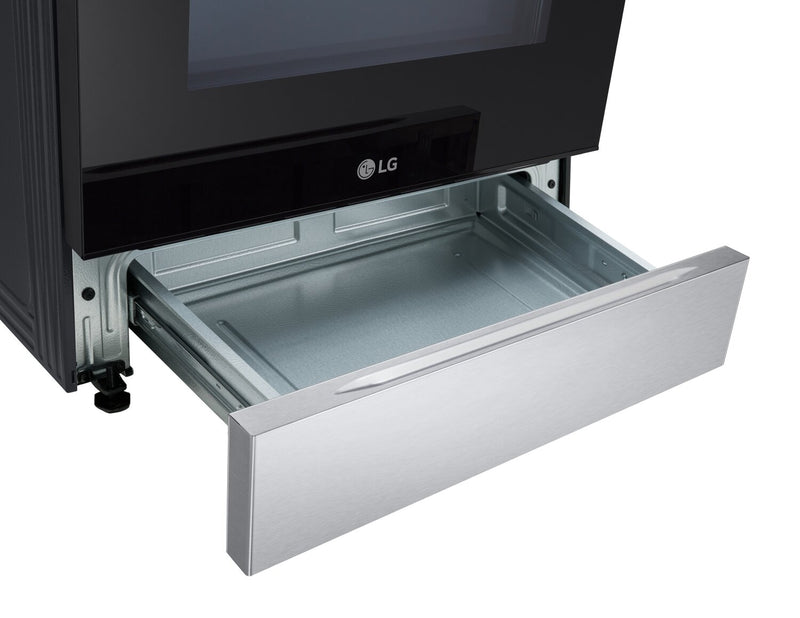 Cuisinière intelligente à induction LG de 6,3 pi³ et de 30 po avec convection et friture à air - acier inoxydable - LSIL6332FE