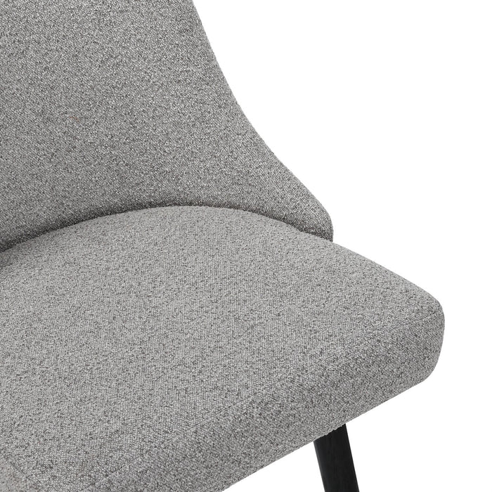 Tabouret Nash de hauteur comptoir en tissu de polyester et en métal avec siège pivotant - gris foncé