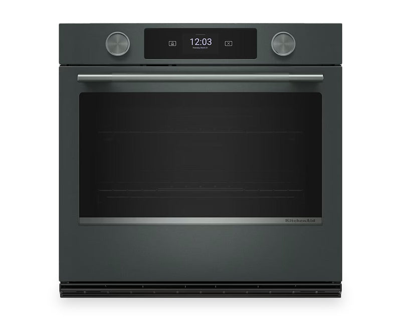 Four mural combiné intelligent électrique KitchenAid de 30 po avec caméra de cuisson - Genièvre - KOES930SJP