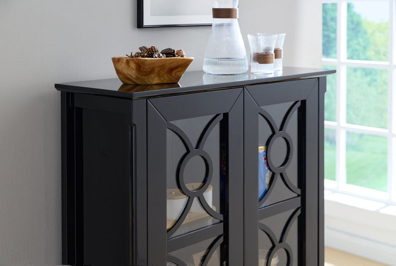 Armoire décorative Stella de 31,5 po - noire