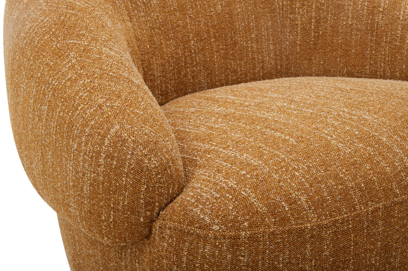 Fauteuil d’appoint pivotant Villa - moutarde