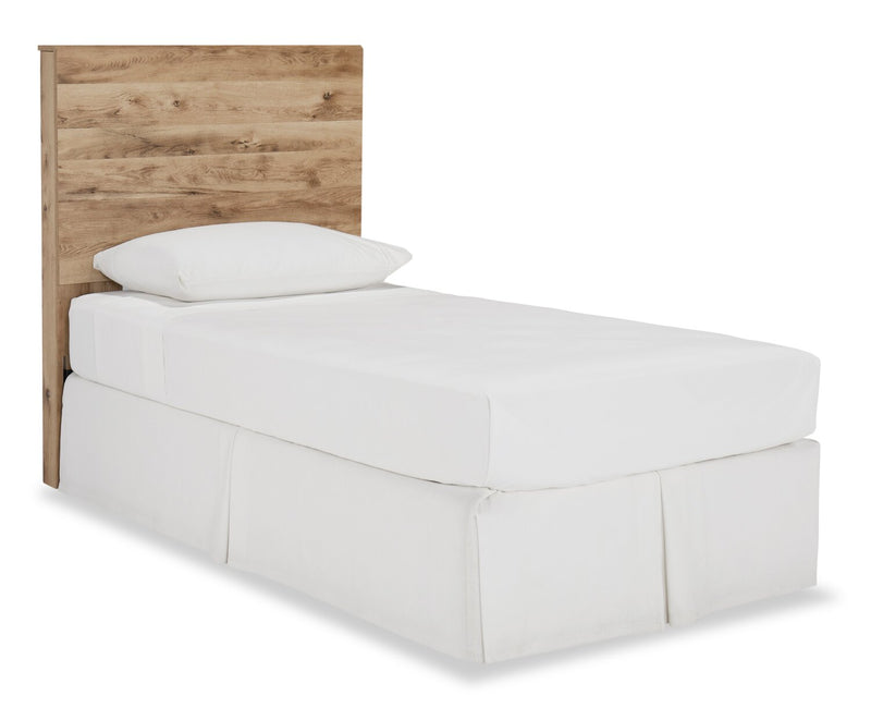 Tête de lit à panneau Derekson pour enfants, naturelle - format lit simple