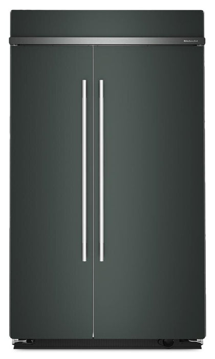 Réfrigérateur encastré KitchenAid de 29,4 pi3 et de 48 po à compartiments juxtaposés - genièvre - KBSN748SJP