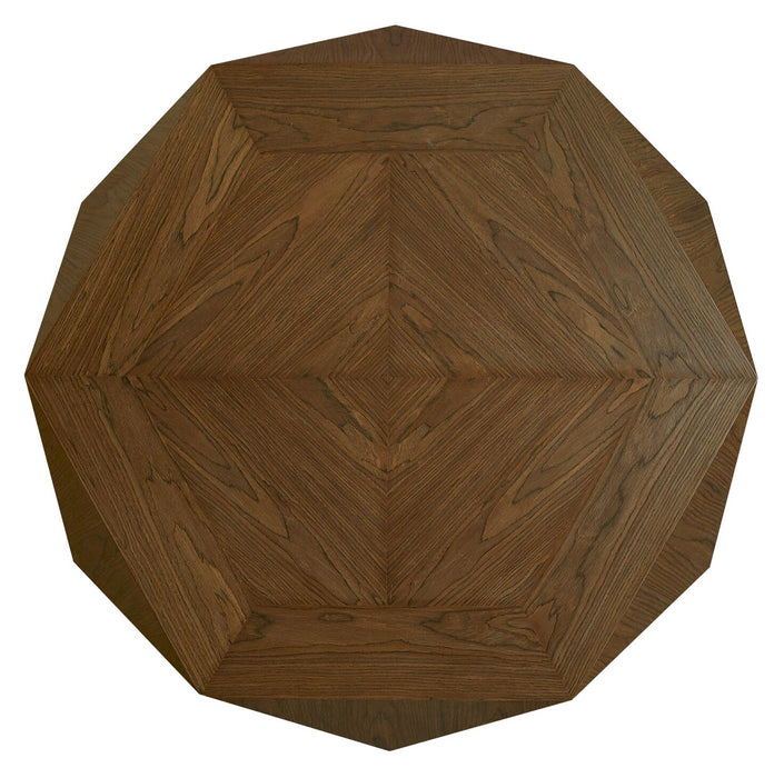 Table à café moderne Dawson de 37 po - brun clair