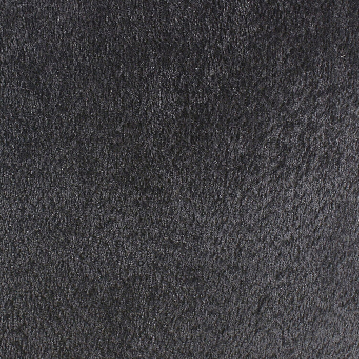 Sofa arrondi Moon de 91 po en tissu avec coussins décoratifs - noir corbeau laineux