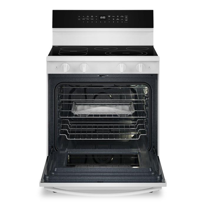 Cuisinière électrique Whirlpool de 5,3 pi³ avec friture à air et autonettoyage - blanche - YWFES7530RW