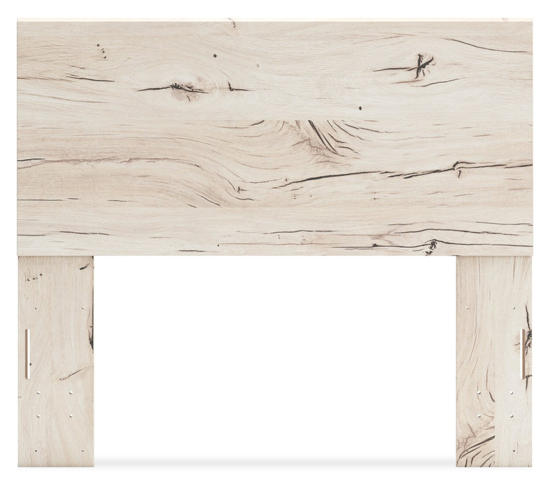 Tête de lit à panneaux Derekson, blanc rustique - format lit double